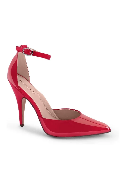 Women's holiday party stiletto heel pumps with a festive touchAnkle Strap D'Orsay Classic Pump Women's holiday party stiletto heel pumps with a festive touchAnkle Strap D'Orsay Classic Pump