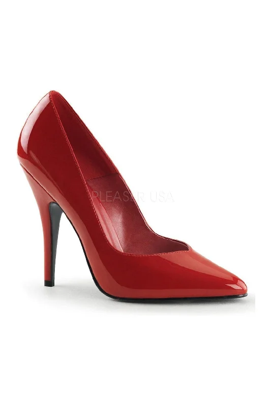 Women's faux suede stiletto heel pumps for a budget - friendly optionSEDUCE-420V Pump | Red Patent Women's faux suede stiletto heel pumps for a budget - friendly optionSEDUCE-420V Pump | Red Patent