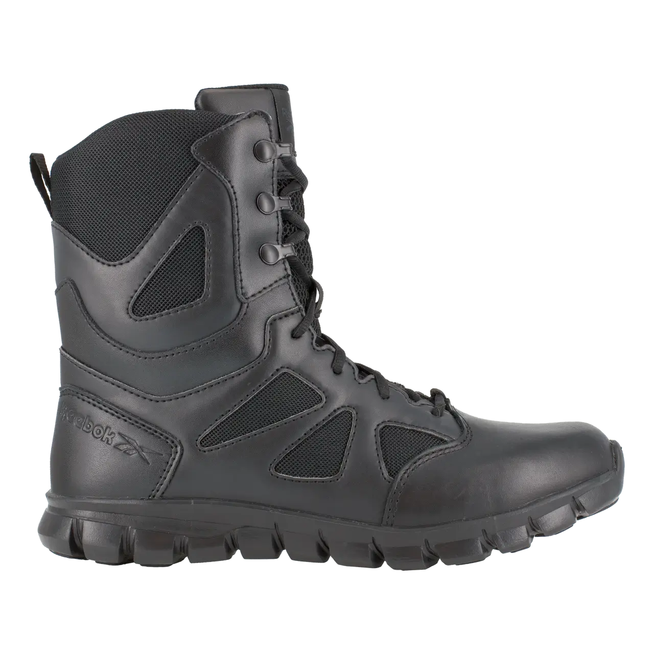 Sublite Cushion 8 Inch Soft-Toe Side Zip Tactical Boot Black