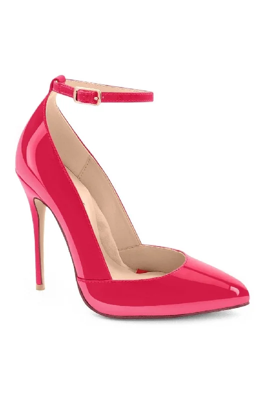 Women's forest green stiletto heel pumps for a nature - inspired lookSexy A-Line Ankle Strap Stiletto Pump Women's forest green stiletto heel pumps for a nature - inspired lookSexy A-Line Ankle Strap Stiletto Pump
