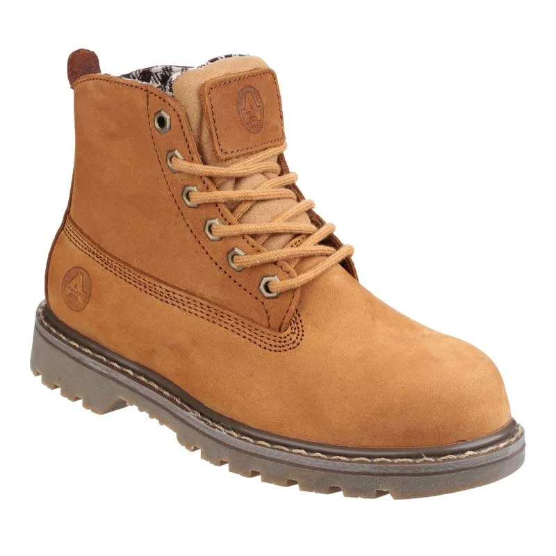 women's safety shoes with lace-upAmblers Ladies Safety Welted Boot SB FS103