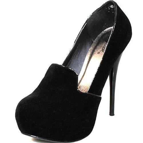 Women's evening gala stiletto heel pumps in a long - lasting colorBlack Pumps - Natalie Women's evening gala stiletto heel pumps in a long - lasting colorBlack Pumps - Natalie