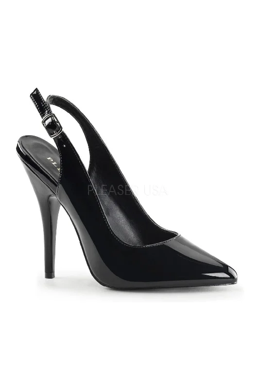 Women's bronze stiletto heel pumps for a warm and metallic lookSEDUCE-317 Pump | Black Patent Women's bronze stiletto heel pumps for a warm and metallic lookSEDUCE-317 Pump | Black Patent