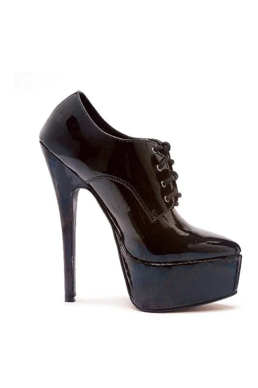 Women's cocktail party stiletto heel pumps with a unique pattern652-OXFORD Platform Pump | Black Patent Women's cocktail party stiletto heel pumps with a unique pattern652-OXFORD Platform Pump | Black Patent