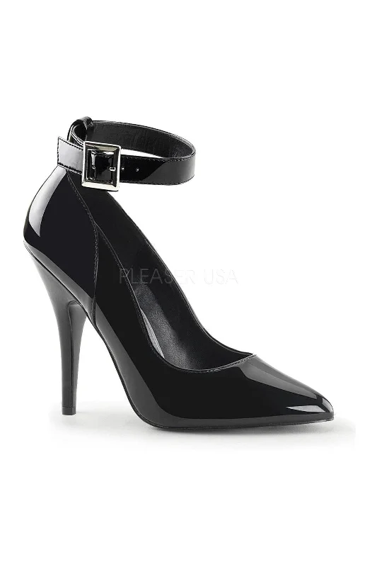 Women's tassel - adorned stiletto heel pumps for a bohemian touchSEDUCE-431 Pump | Black Patent Women's tassel - adorned stiletto heel pumps for a bohemian touchSEDUCE-431 Pump | Black Patent