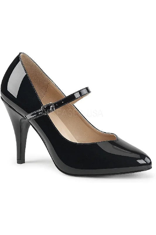 Women's platform stiletto heel pumps with a chunky soleDREAM-428 Pump | Black Patent Women's platform stiletto heel pumps with a chunky soleDREAM-428 Pump | Black Patent