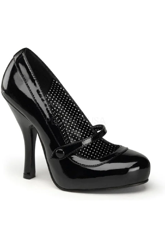 Women's mustard yellow stiletto heel pumps for a trendy pop of colorCUTIEPIE-02 Pump | Black Patent Women's mustard yellow stiletto heel pumps for a trendy pop of colorCUTIEPIE-02 Pump | Black Patent