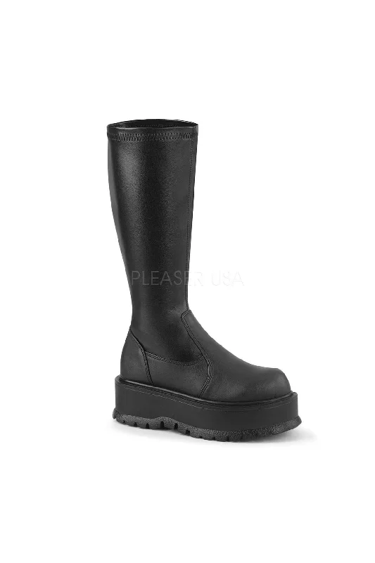 women's knee-high boots for snowSLACKER-200 Demonia Knee Boot