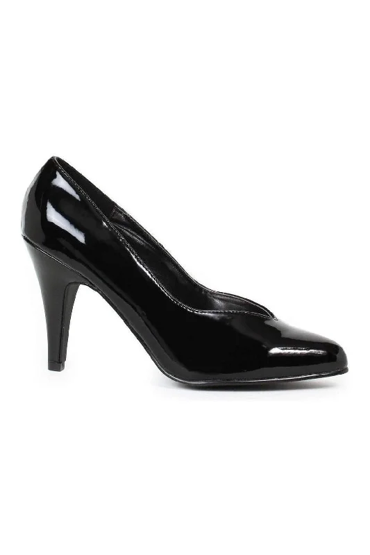 Women's faux suede stiletto heel pumps for a budget - friendly option8240-D Pump  | Black  Patent
