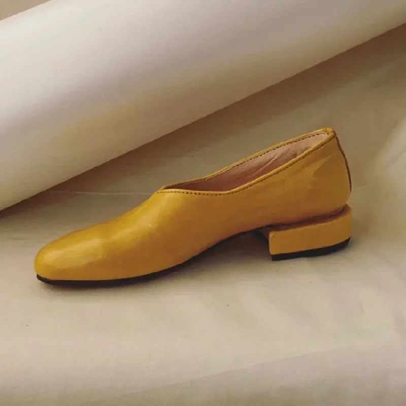 Women's mustard yellow stiletto heel pumps for a trendy pop of colorJune Cover Toe Slip On Shoes Women's mustard yellow stiletto heel pumps for a trendy pop of colorJune Cover Toe Slip On Shoes