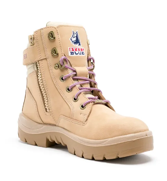 Here are 50 long-tail keywords for "women Work & Safety Boots":STEEL BLUE 592761 Southern Cross Ladies Zip: TPU/PR Midsole
