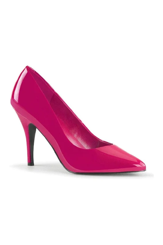 Women's adjustable - strap stiletto heel pumps for a customizable fitSS-VANITY-420 Pump | Fuchsia Patent