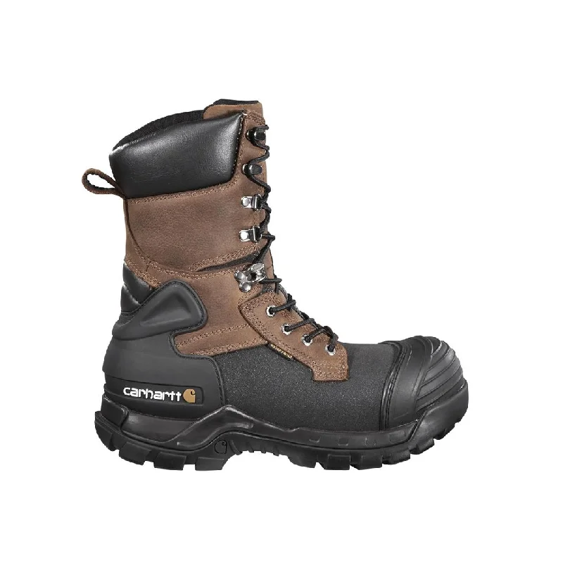 10" Yukon Pac Composite-Toe Waterproof Insulated Work Boot Brown/Black