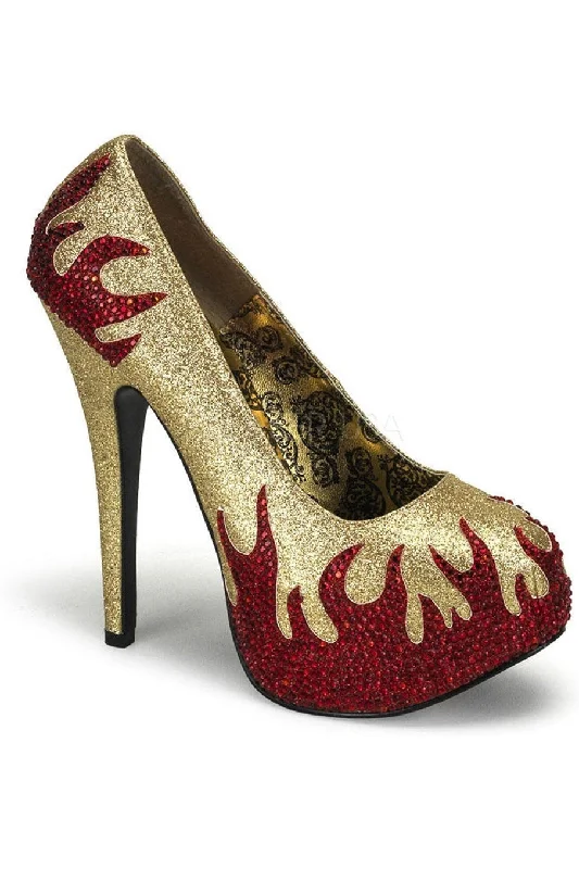 Women's velvet - covered stiletto heel pumps for a luxurious lookTEEZE-27 Pump | Gold Patent Women's velvet - covered stiletto heel pumps for a luxurious lookTEEZE-27 Pump | Gold Patent