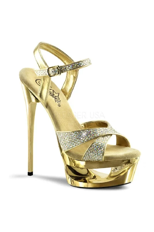 Women's velvet - covered stiletto heel pumps for a luxurious lookECLIPSE-619G Platform Sandal | Gold Glitter Women's velvet - covered stiletto heel pumps for a luxurious lookECLIPSE-619G Platform Sandal | Gold Glitter