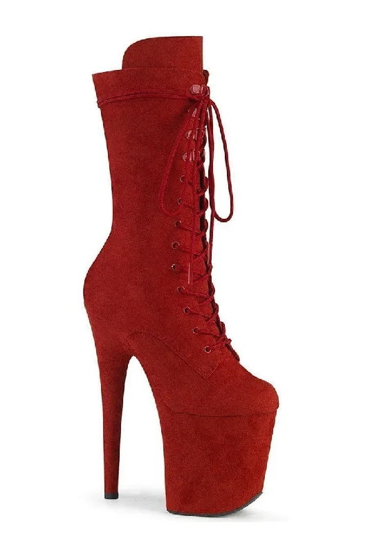 women's knee boots with contrast stitchingFLAMINGO-1050FS Exotic Knee Boot