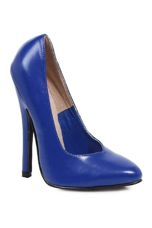 Women's brocade stiletto heel pumps with a vintage feel8260 Pump  | Blue Patent