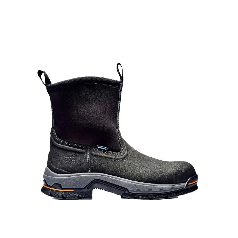 Stockdale Alloy-Toe Waterproof Pull-On Work Boot Black