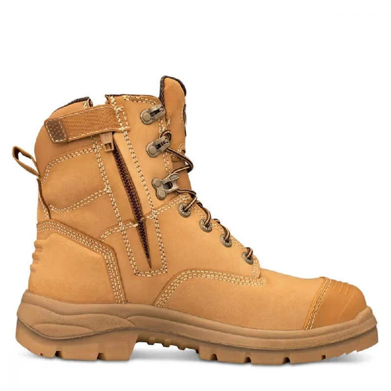women's boots for roofingOliver 55-332Z 150MM Side Zip Boot - Wheat