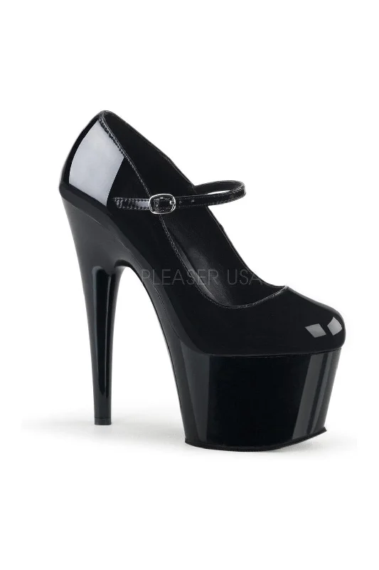 Women's padded - insole stiletto heel pumps for added comfortADORE-787 Pumps | Black Patent Women's padded - insole stiletto heel pumps for added comfortADORE-787 Pumps | Black Patent