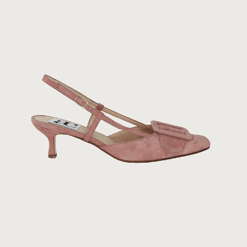 Women's padded - insole stiletto heel pumps for added comfortMIA BLUSH SUEDE