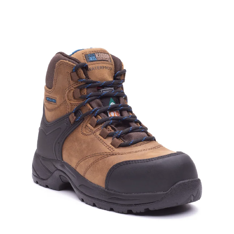 women's boots for warehouse workJourney Women's 6" composite toe leather work boots 305003/3053BN