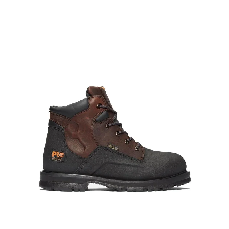 Powerwelt 6 Inch Steel-Toe Waterproof Work Boot Brown