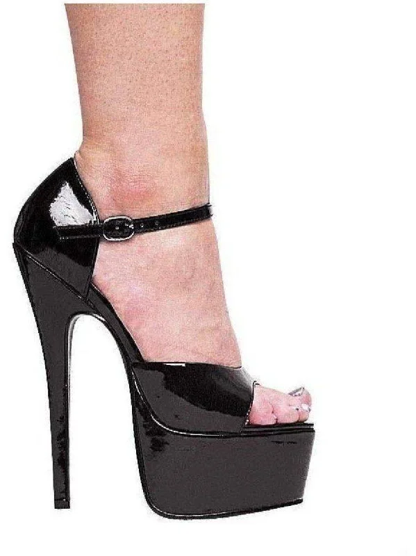 Women's Strap - Up Heeled Sandals with Rhinestone - Encrusted Strap in Purple for a Luxurious and Statement - Making PairEllie Shoes E-652-Bambi 6.5" Stiletto Heel Women's Sandal.