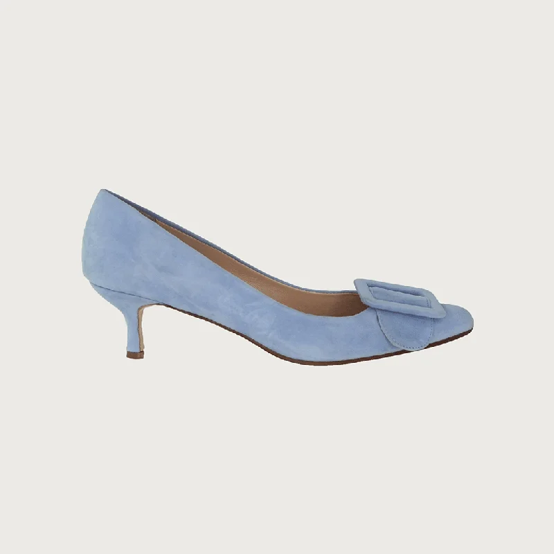 Women's red - carpet stiletto heel pumps for a glamorous eventMILK SKY BLUE SUEDE