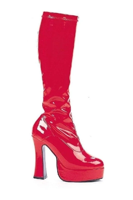 women's knee-high riding bootsCHACHA Knee Boot  | Red Patent