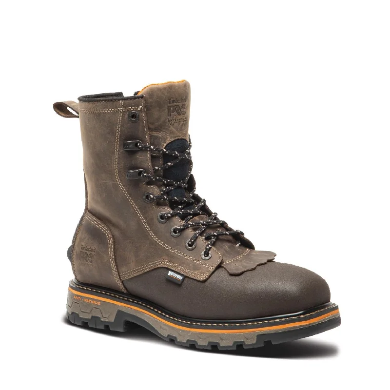 True Grit 8 Inch Composite-Toe Waterproof Work Boot Brown