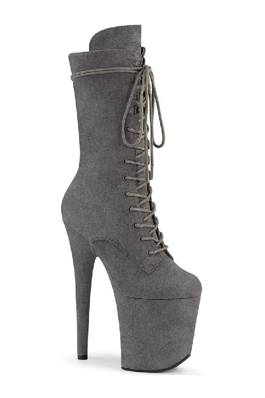 women's knee boots with elastic panelFLAMINGO-1050FS Exotic Knee Boot
