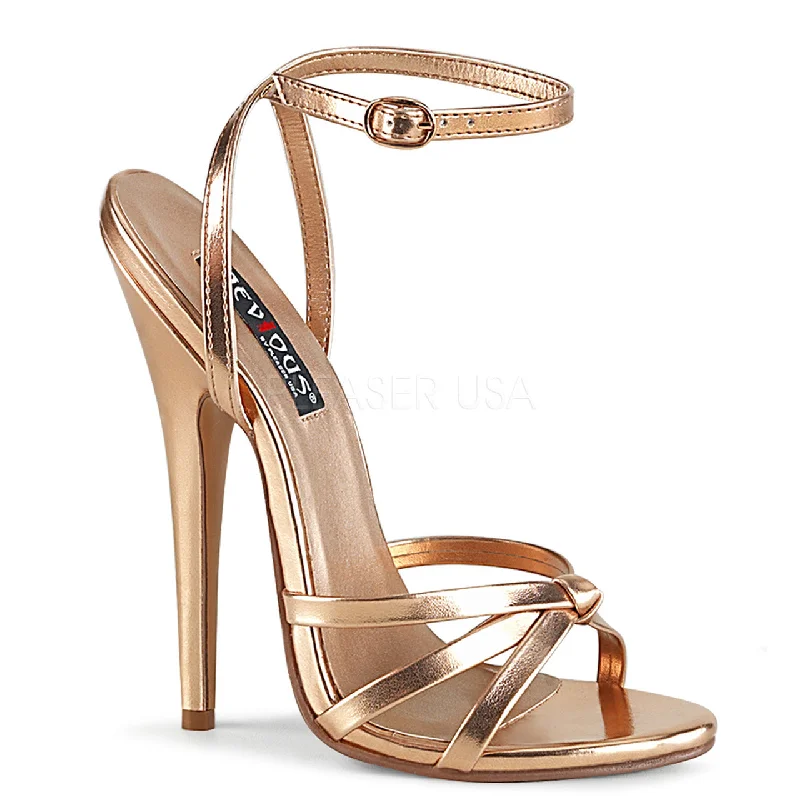 Plus Size Women's Rhinestone - Embellished Heeled Sandals in Silver for a Glamorous Party Outfit6" Rose Gold Wrap Around Knotted Strap Sandal* Plus Size Women's Rhinestone - Embellished Heeled Sandals in Silver for a Glamorous Party Outfit6" Rose Gold Wrap Around Knotted Strap Sandal*