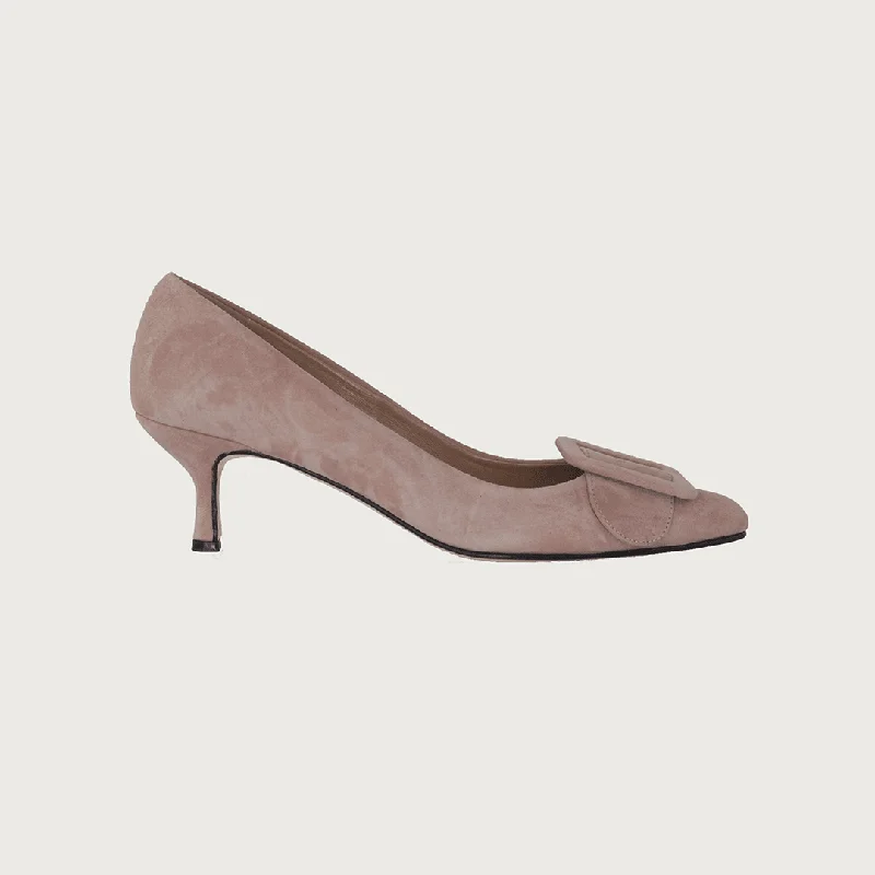 Women's bronze stiletto heel pumps for a warm and metallic lookMILK BLUSH SUEDE
