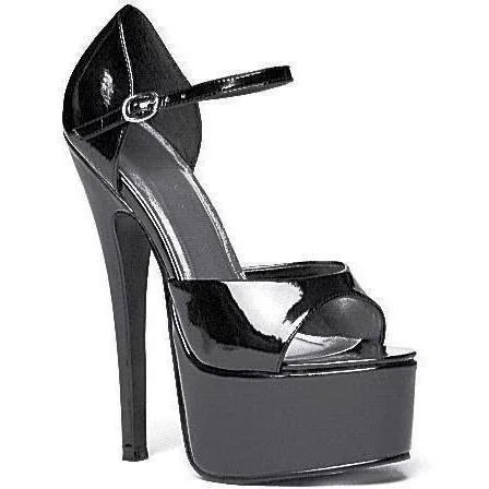 Women's Strappy Heeled Sandals with Ankle Strap in Nude for a Chic and Versatile LookSS-652-BAMBI Platform Sandal | Black Patent Women's Strappy Heeled Sandals with Ankle Strap in Nude for a Chic and Versatile LookSS-652-BAMBI Platform Sandal | Black Patent
