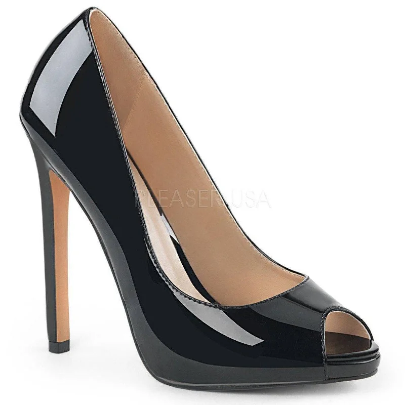 Women's burgundy stiletto heel pumps for a sophisticated appearanceSS-SEXY-42 Pump | Black Patent Women's burgundy stiletto heel pumps for a sophisticated appearanceSS-SEXY-42 Pump | Black Patent