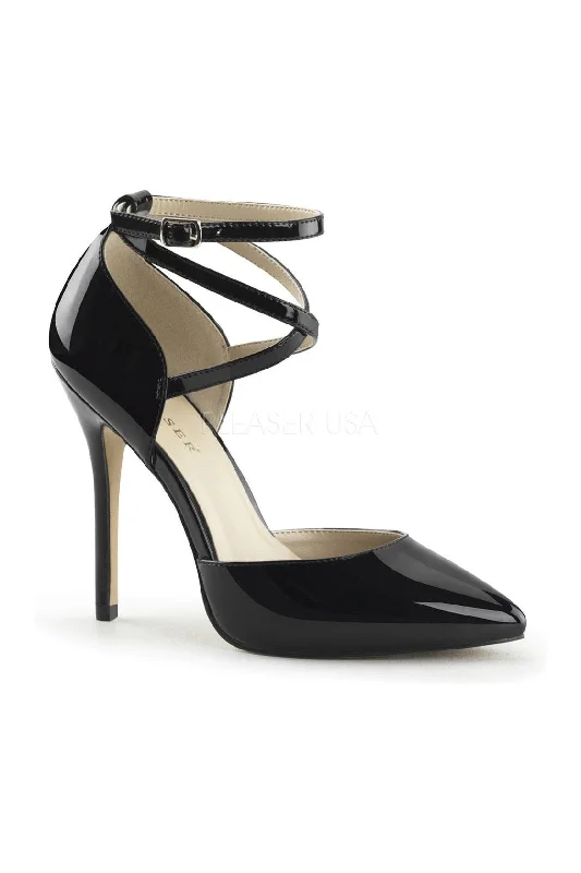 Women's water - resistant stiletto heel pumps for unexpected situationsAMUSE-25 Pump | Black Patent Women's water - resistant stiletto heel pumps for unexpected situationsAMUSE-25 Pump | Black Patent