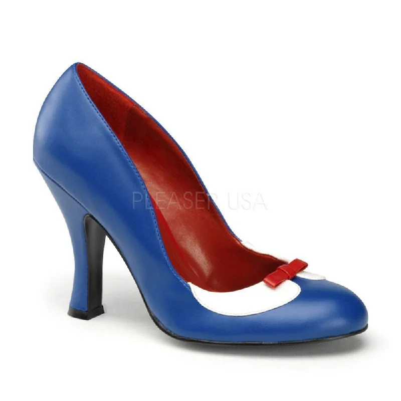 Women's hypoallergenic stiletto heel pumps for sensitive skinSS-SMITTEN-05 Pump | Blue Faux Leather Women's hypoallergenic stiletto heel pumps for sensitive skinSS-SMITTEN-05 Pump | Blue Faux Leather