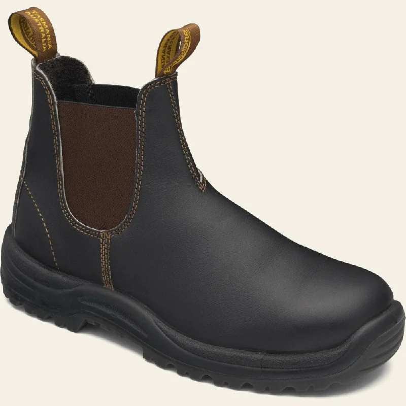 women's fire-resistant work bootsBlundstone 172 Brown Steel Cap Slip On Boot