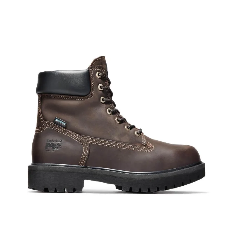 Direct Attach 6 Inch Steel-Toe Waterproof Ins 200G Work Boot Dark Brown