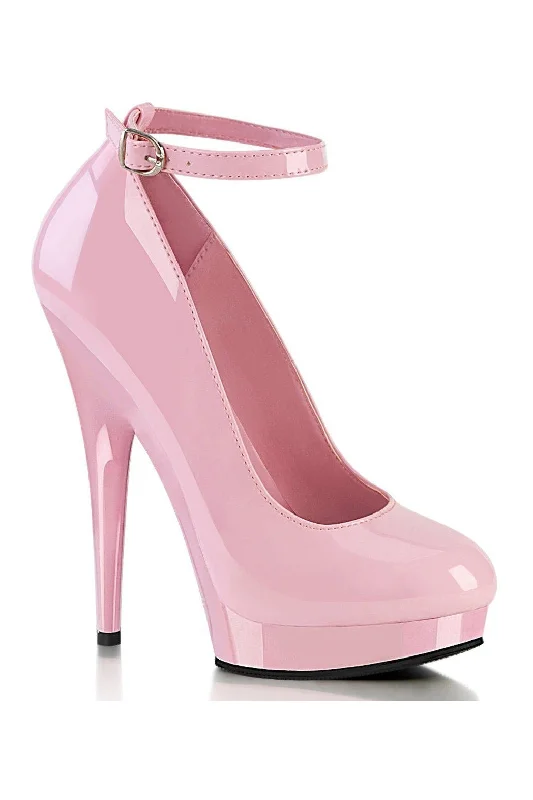 Women's cork - sole stiletto heel pumps for a natural touchSULTRY-686 Pump | Pink Patent Women's cork - sole stiletto heel pumps for a natural touchSULTRY-686 Pump | Pink Patent
