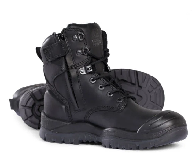 women's electrical hazard bootsMongrel 561020 High Leg Zipsider Boot - Black