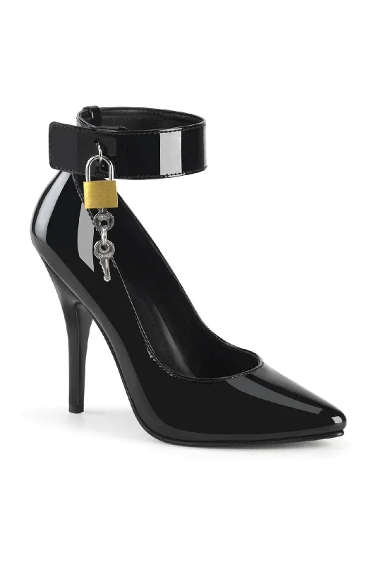 Women's wide - width stiletto heel pumps for a comfortable fitSS-SEDUCE-432 Pump | Black Patent Women's wide - width stiletto heel pumps for a comfortable fitSS-SEDUCE-432 Pump | Black Patent