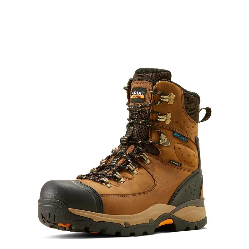 Endeavor 8 inch Soft-Toe Waterproof Insulated Boot Dusted Brown