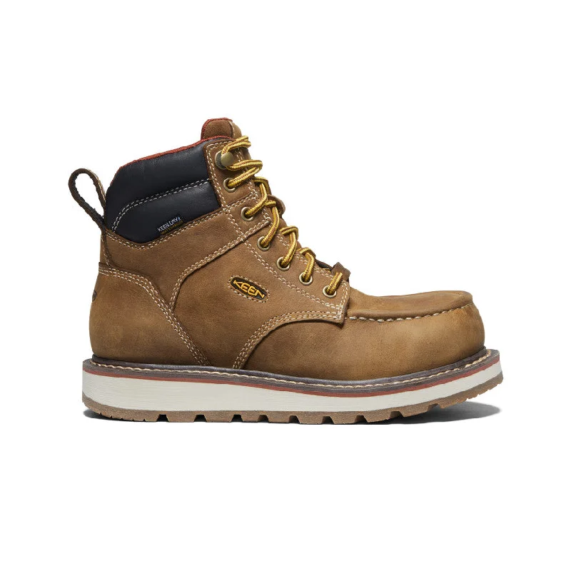 women's work boots with Kevlar stitchingWomen's Cincinnati 6" Waterproof Boot (Carbon Toe)  |  Belgian/Sandshell