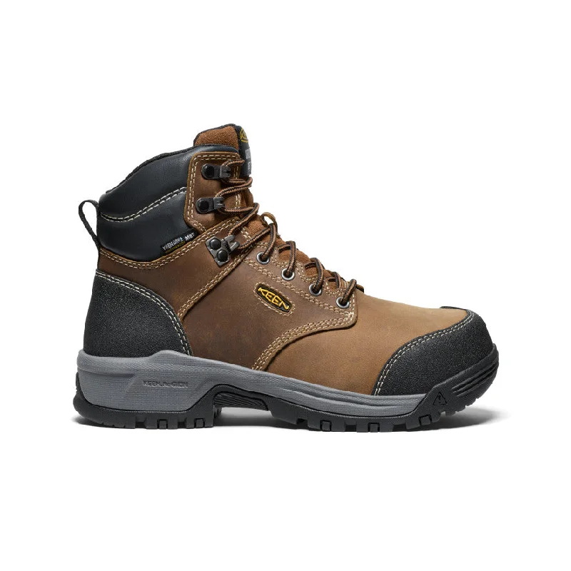 women's boots for factory workWomen's Evanston 6" Waterproof Boot INT MET (Carbon Toe) | Bison/Black women's boots for factory workWomen's Evanston 6" Waterproof Boot INT MET (Carbon Toe) | Bison/Black