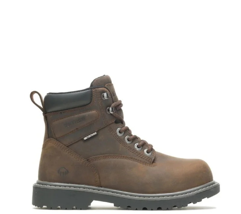 women's work boots with side zipperWolverine Women's Floorhand 6" Waterproof EH Steel Toe Work Boot