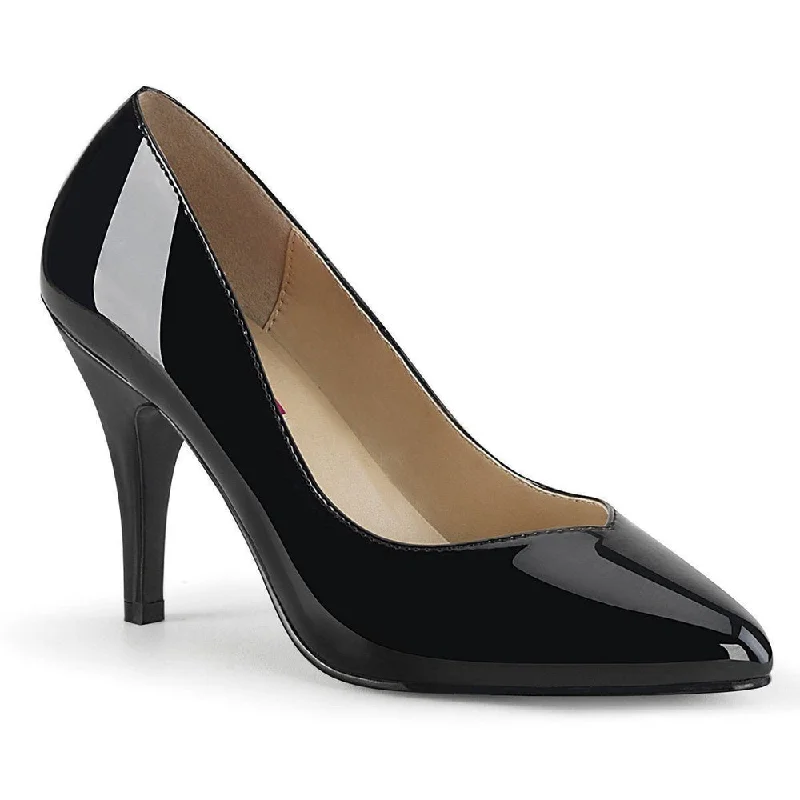 Women's microfiber stiletto heel pumps with moisture - wicking propertiesSS-DREAM-420W Wide Width Pump | Black Patent Women's microfiber stiletto heel pumps with moisture - wicking propertiesSS-DREAM-420W Wide Width Pump | Black Patent