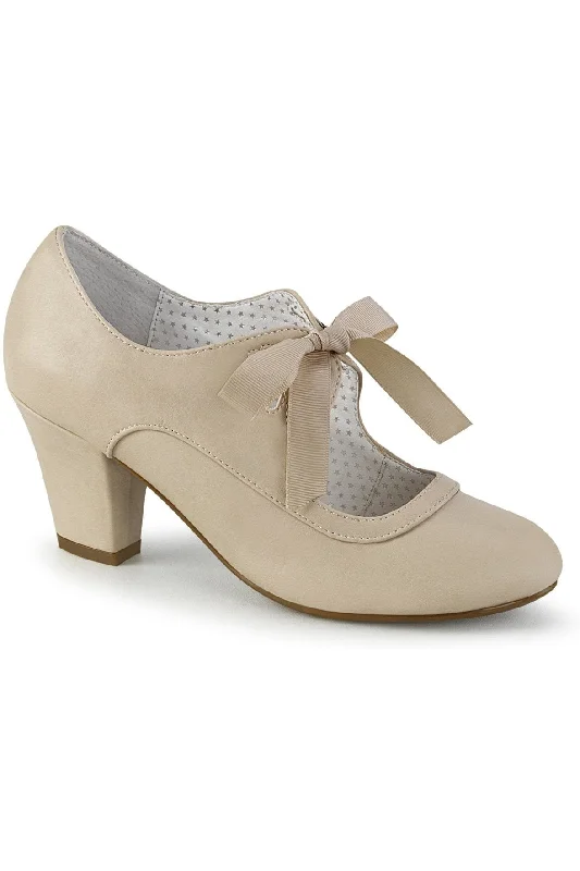 Women's peach stiletto heel pumps for a soft and feminine appealWIGGLE-32 Pump | Nude Faux Leather Women's peach stiletto heel pumps for a soft and feminine appealWIGGLE-32 Pump | Nude Faux Leather
