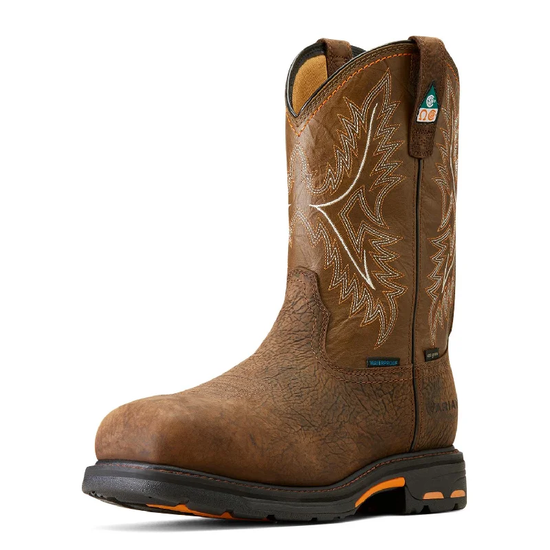 WorkHog Composite-Toe CSA Waterproof Insulated Work Boot Bruin Brown